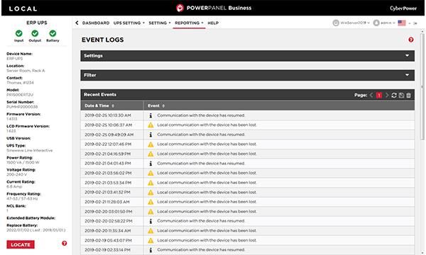 PowerPanel Business for Virtual Machine
